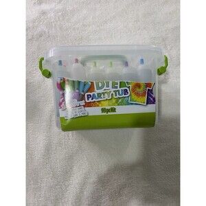 CreateBasics Dye Party Tub 93 pc Kit 18 Bottles of Dye Tie Dye Craft Set